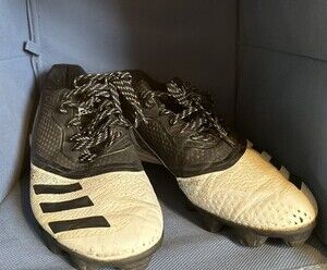 Adidas Adizero SPG Baseball Cleats Mens 7 Black White Molded